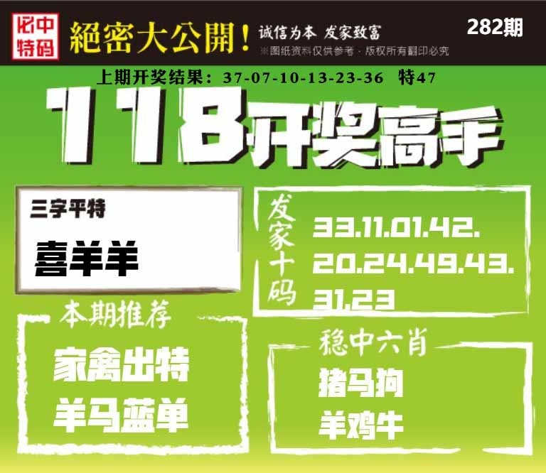 282期118开奖高手[图]