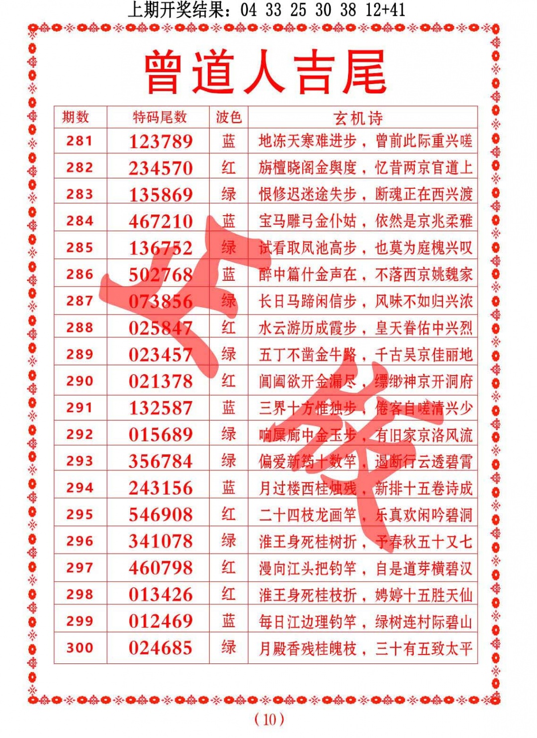 283期曾道人吉尾[图]