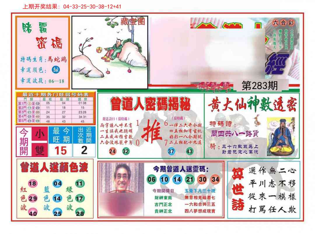 283期赢钱一经[图]