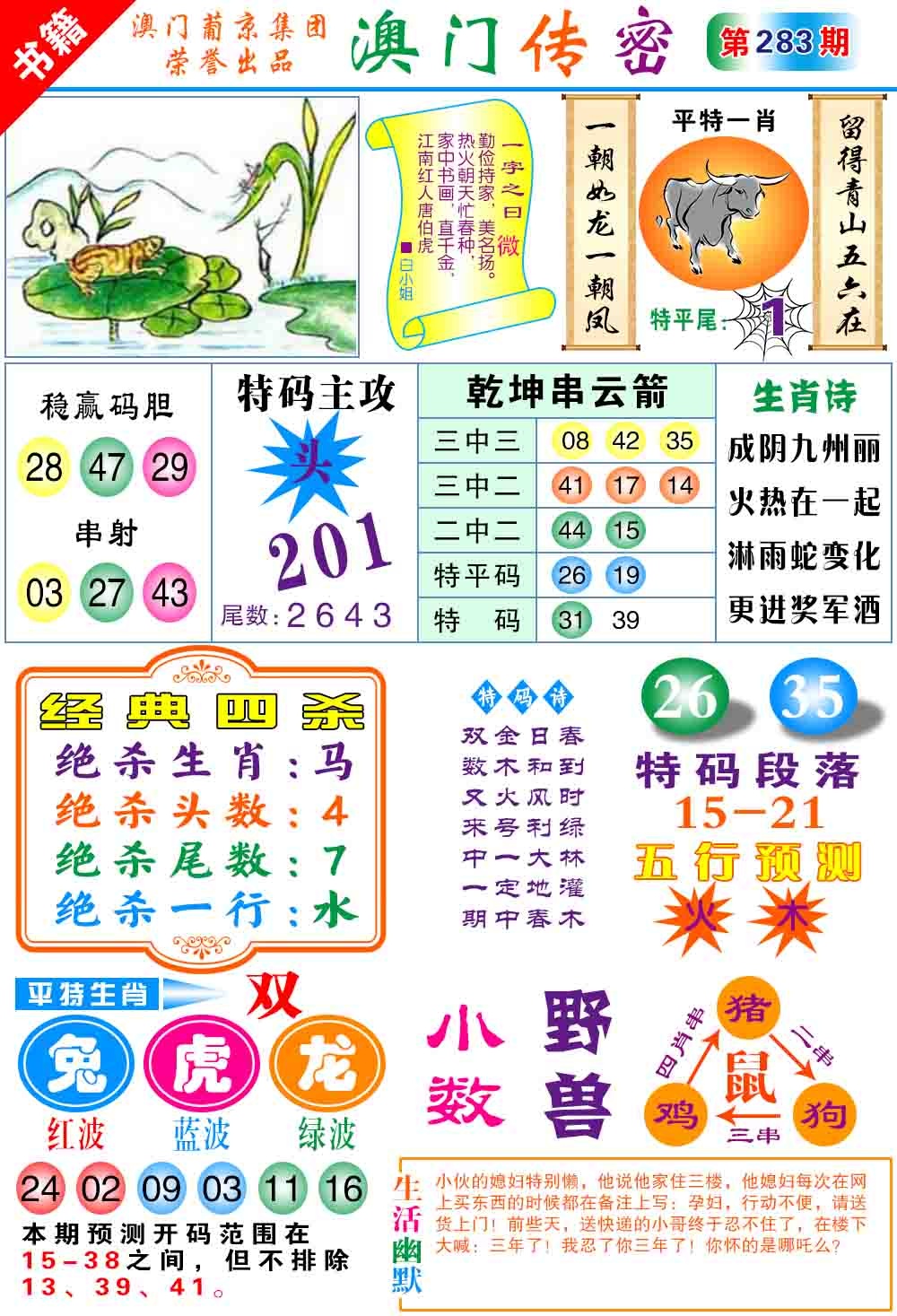 283期澳门传密心水[图]