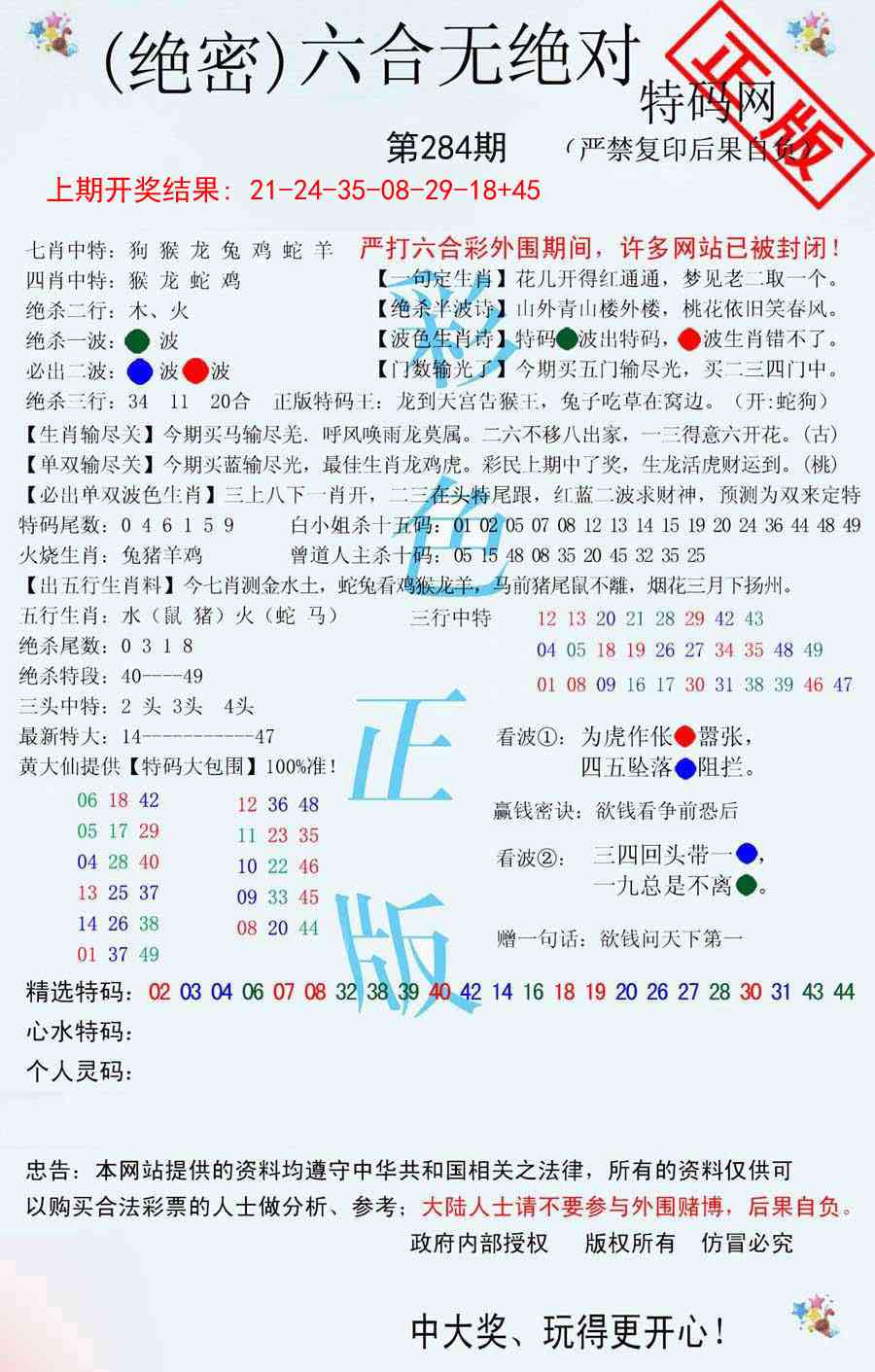284期六合无绝对[图]