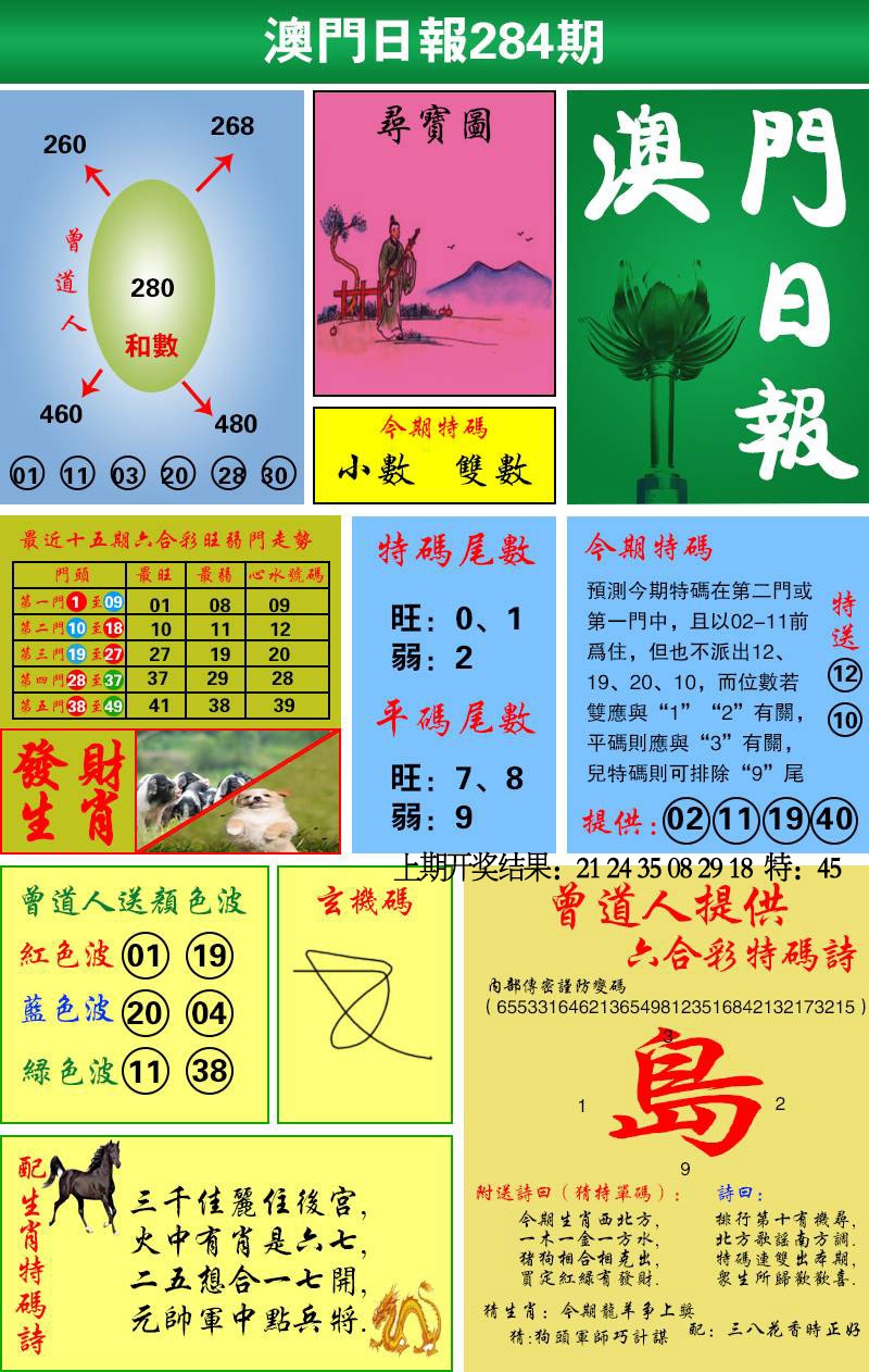 284期澳门日报[图]