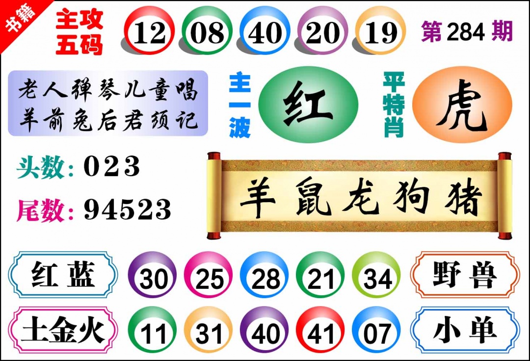 284期澳门主攻五码[图]