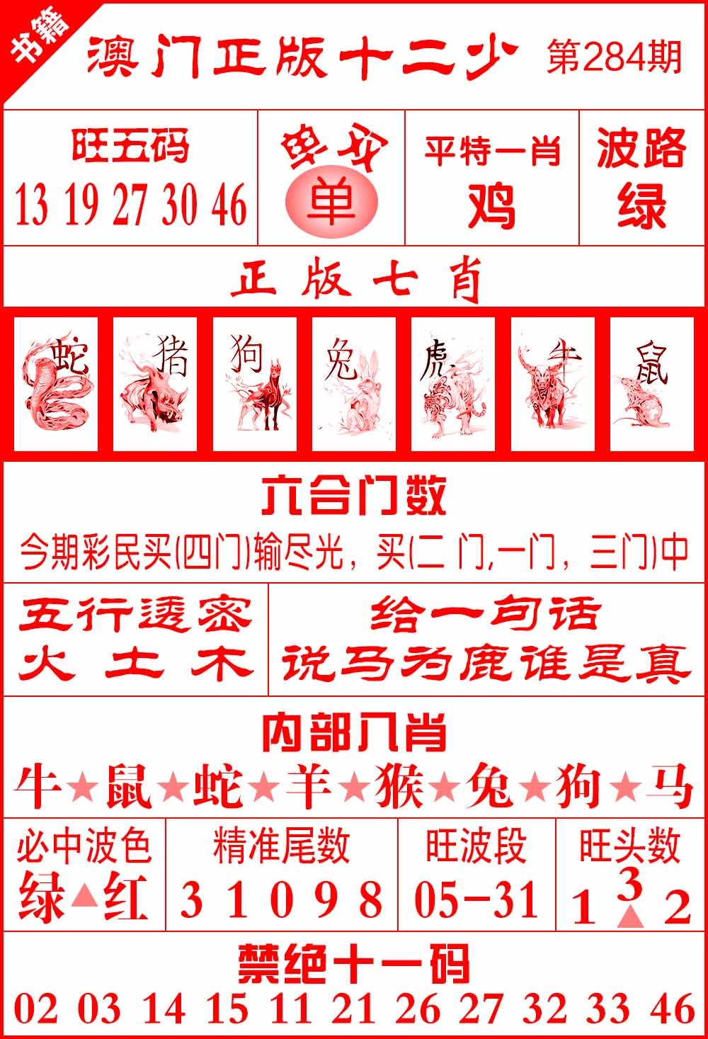 284期澳门十二少[图]