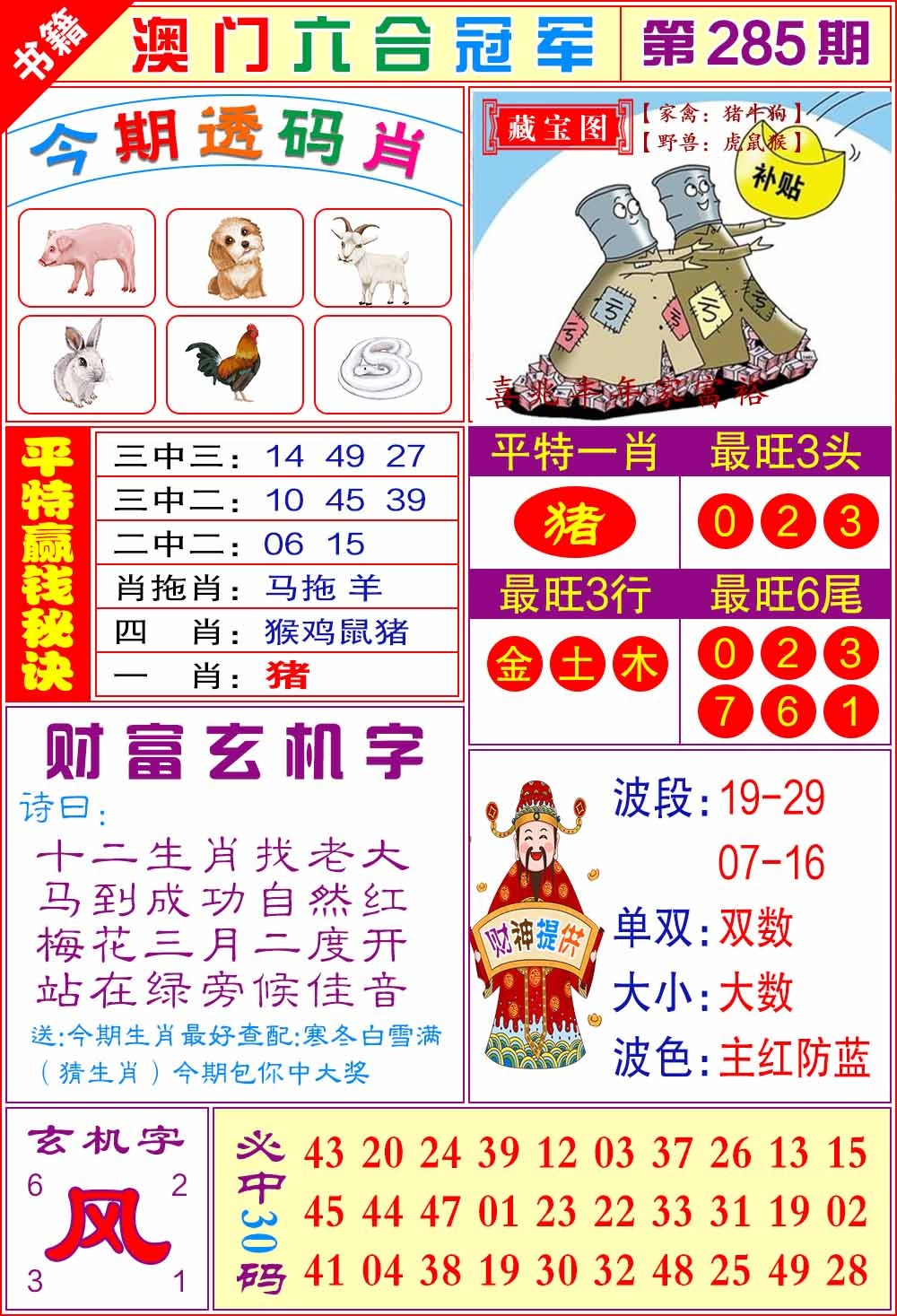 285期澳门六合冠军[图]