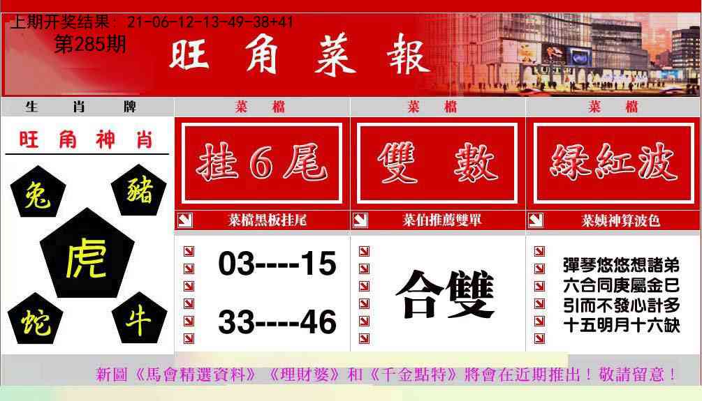 285期旺角菜报[图]