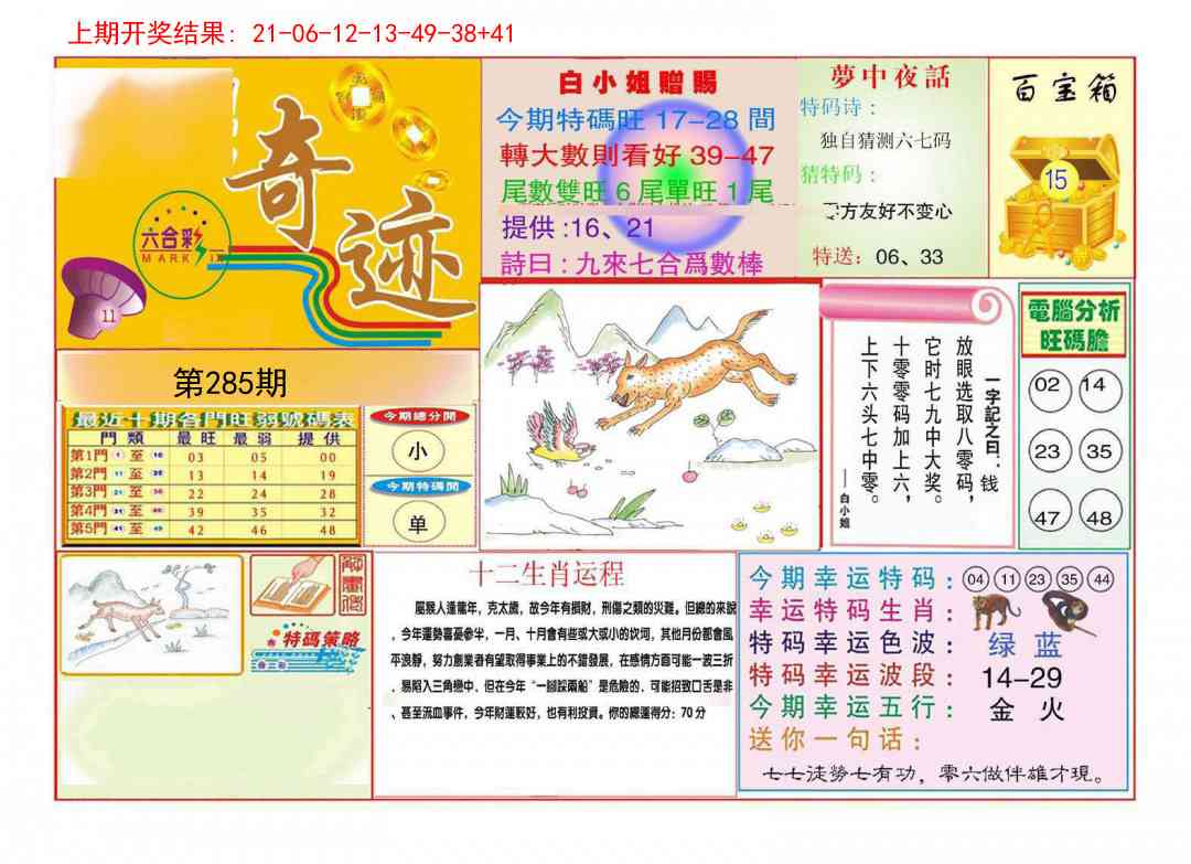 285期九龍奇迹A(推荐)[图]