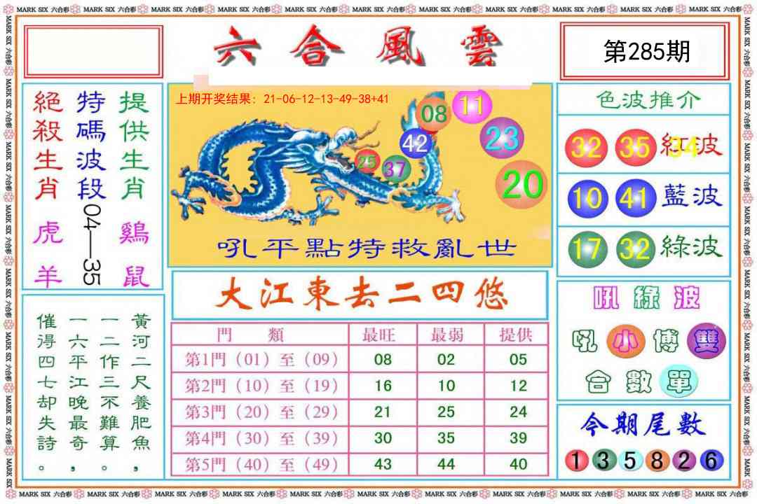 285期六合风云[图]