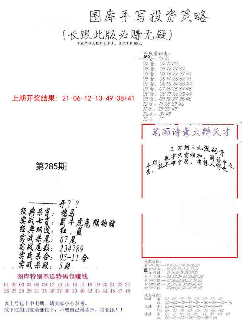 285期手写投资策略[图]