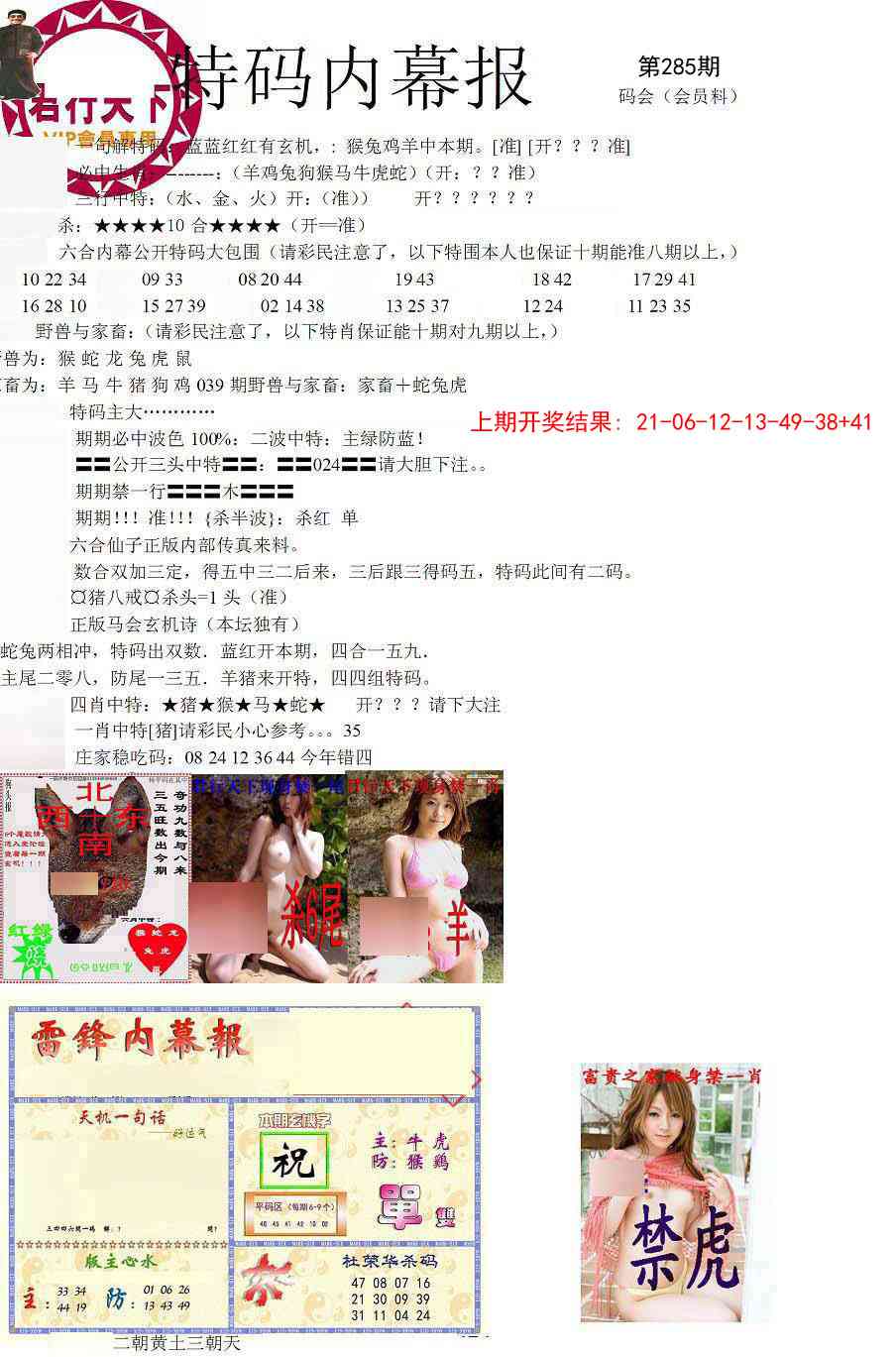 285期特码内幕报[图]