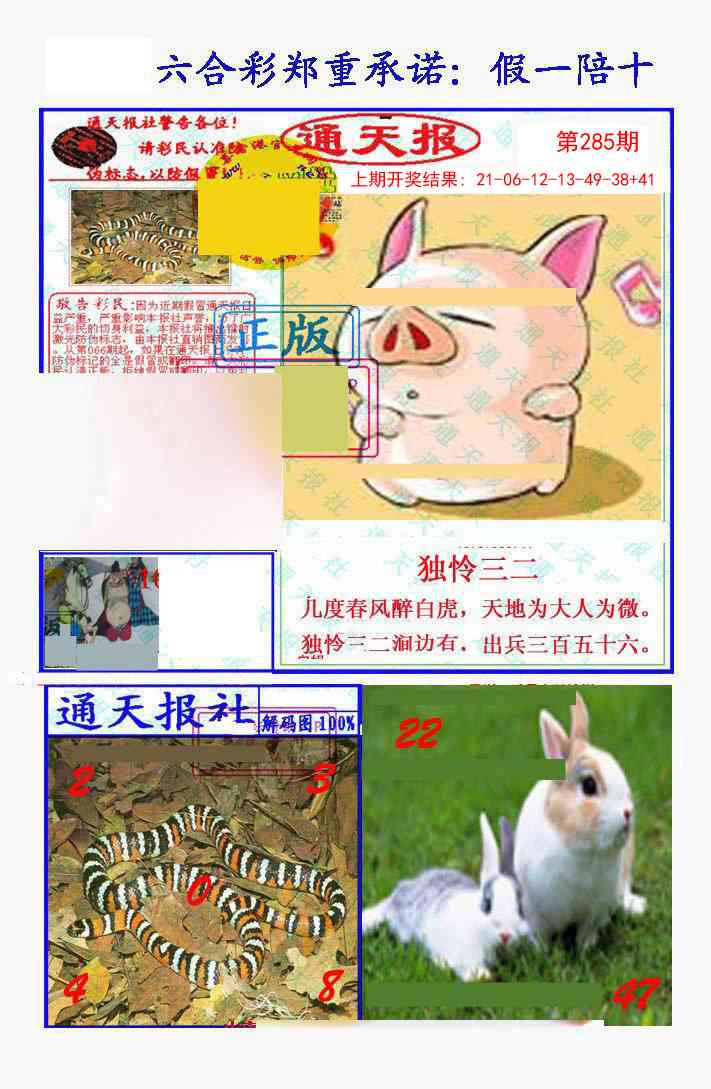 285期假一陪十通天报[图]