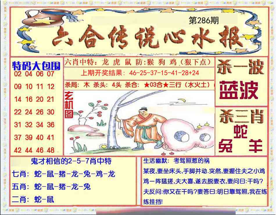 286期六合传说(心水版)[图]