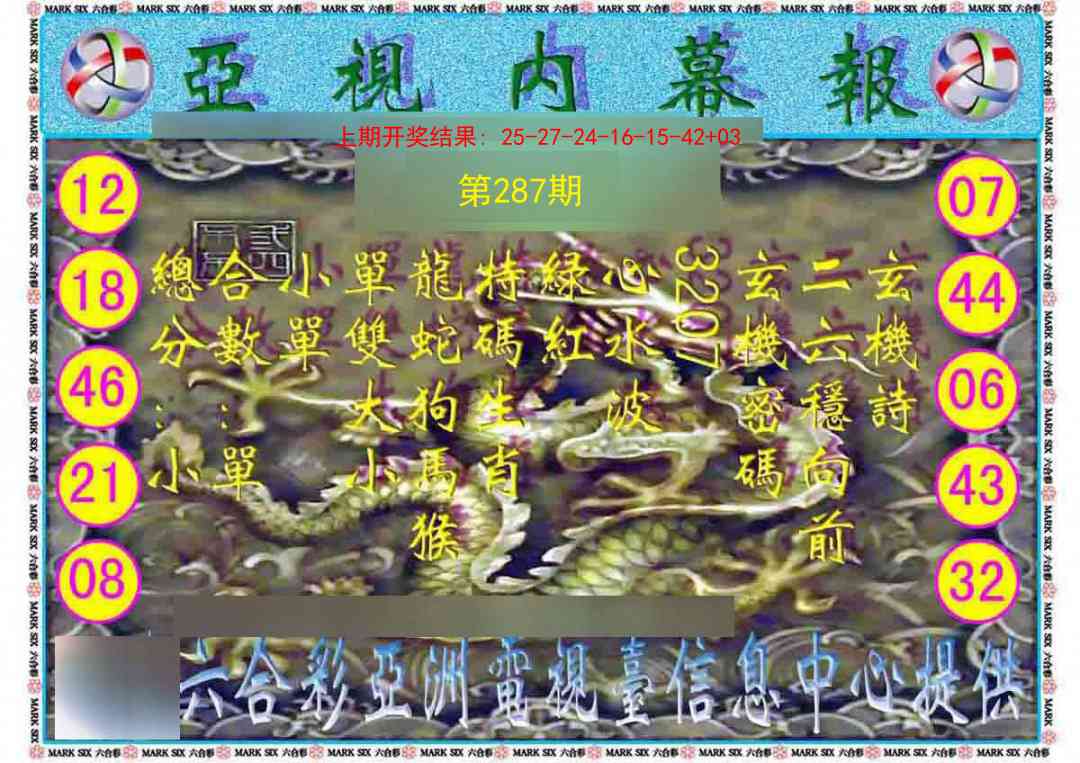 287期亚视内幕报[图]