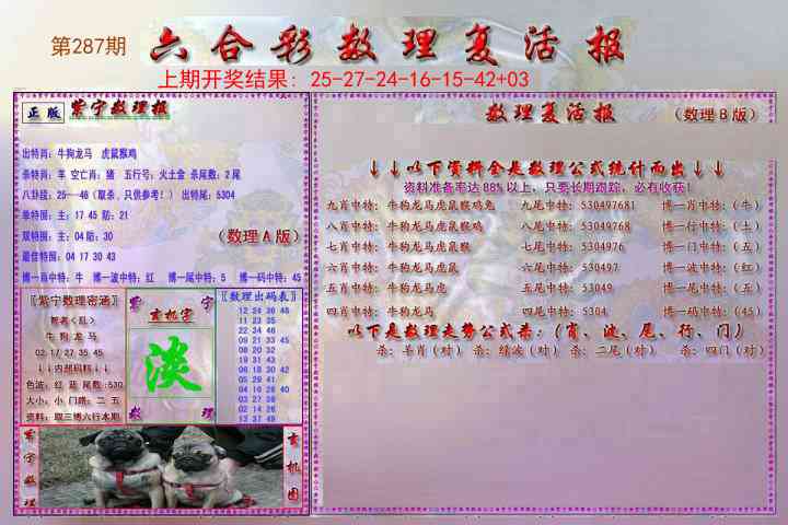 287期数理复活报[图]