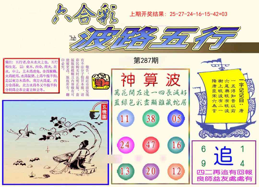 287期波路五行[图]