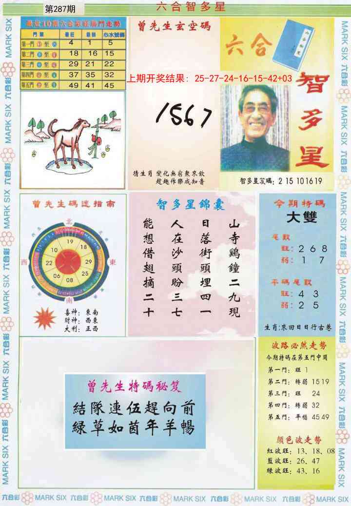 287期六合智多星[图]