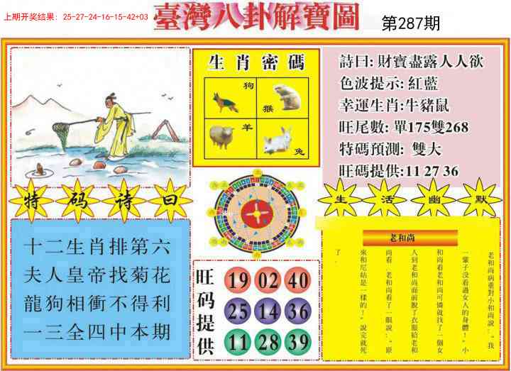 287期台湾八卦解宝图[图]