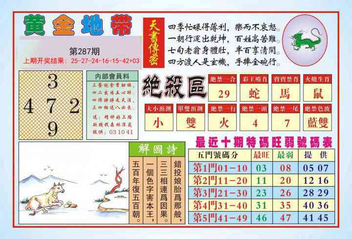 287期黄金地带[图]