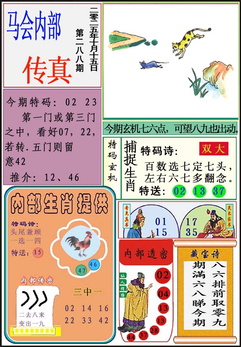 288期马会内部传真[图]