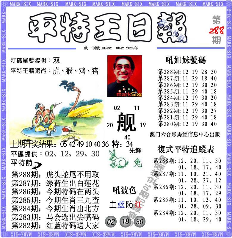 288期平特王日报[图]