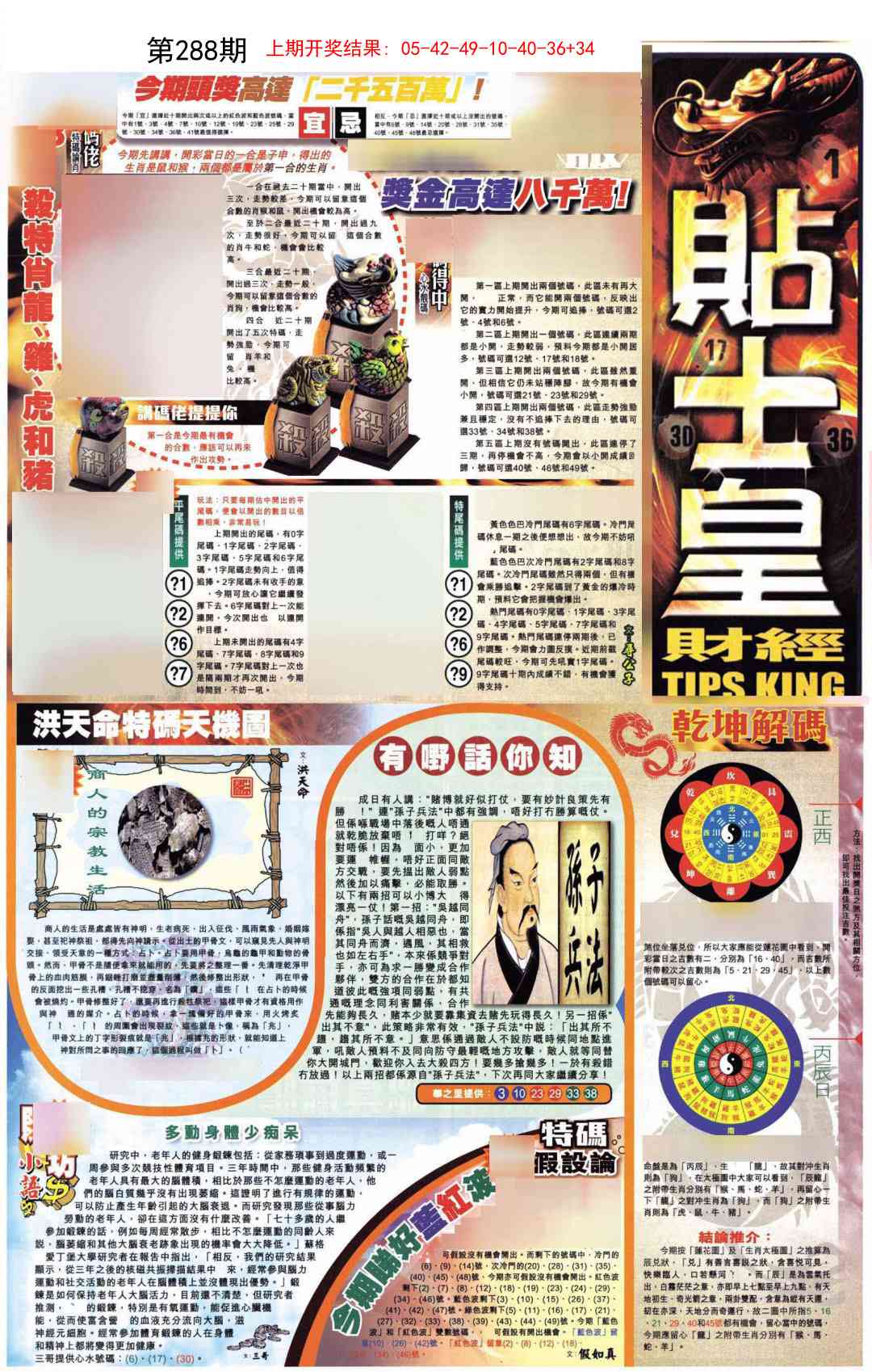 288期贴士皇A加大版[图]