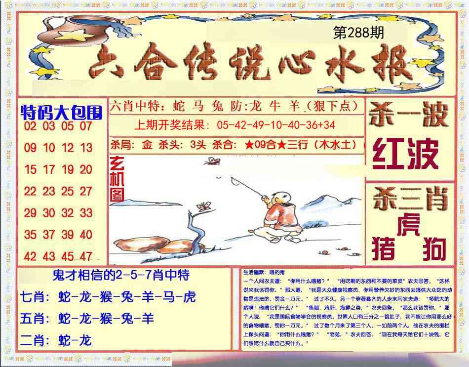 288期六合传说(心水版)[图]