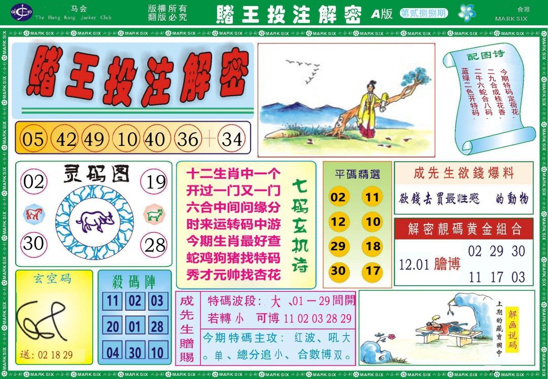 288期赌王投注解密[图]