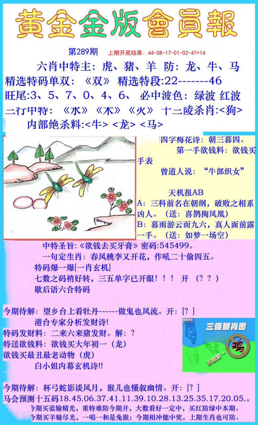289期黄金金版会员报[图]
