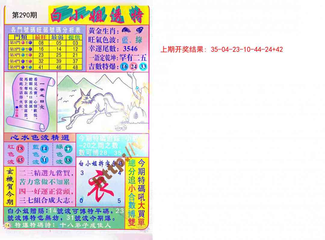 290期白小姐透特[图]