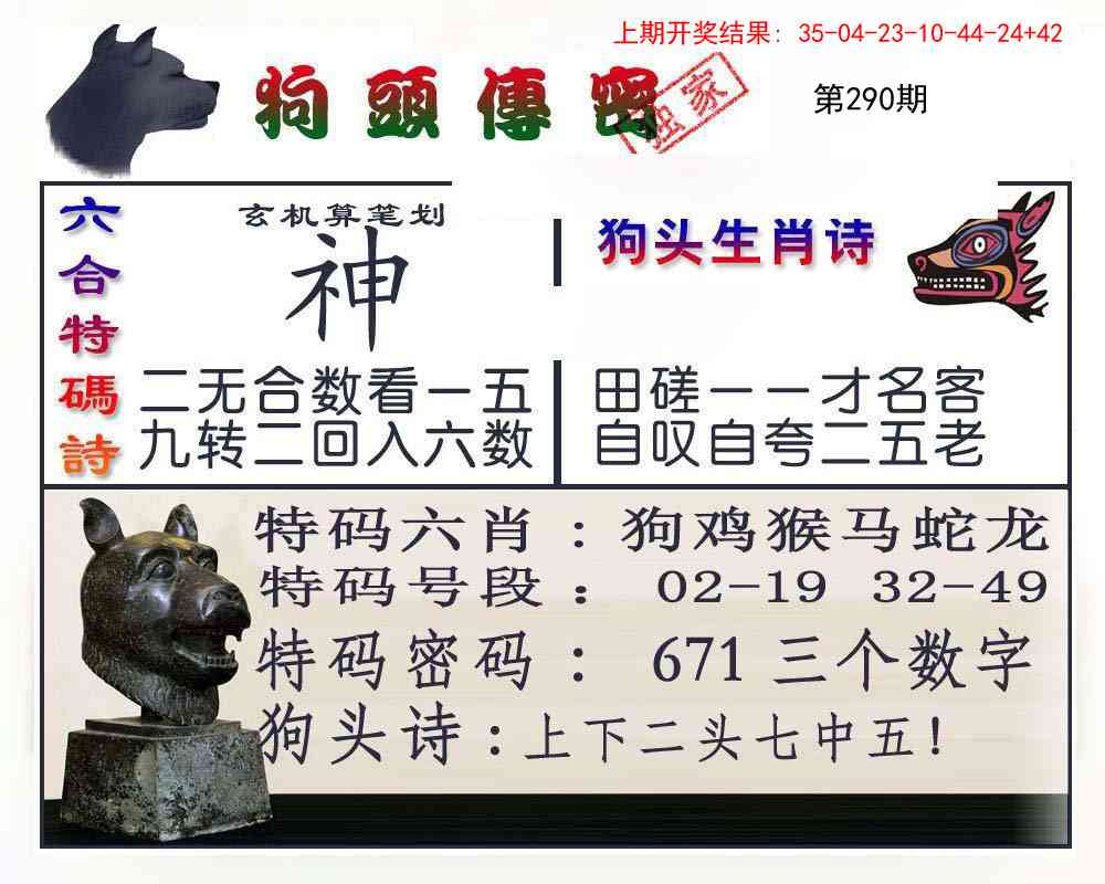 290期狗头传密[图]