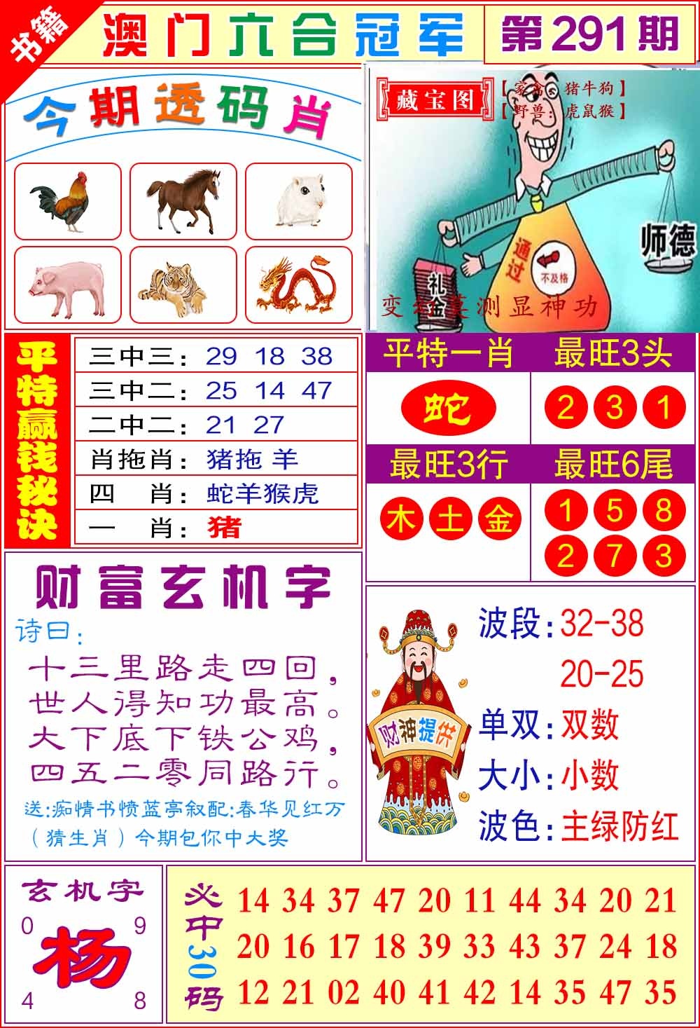 291期澳门六合冠军[图]