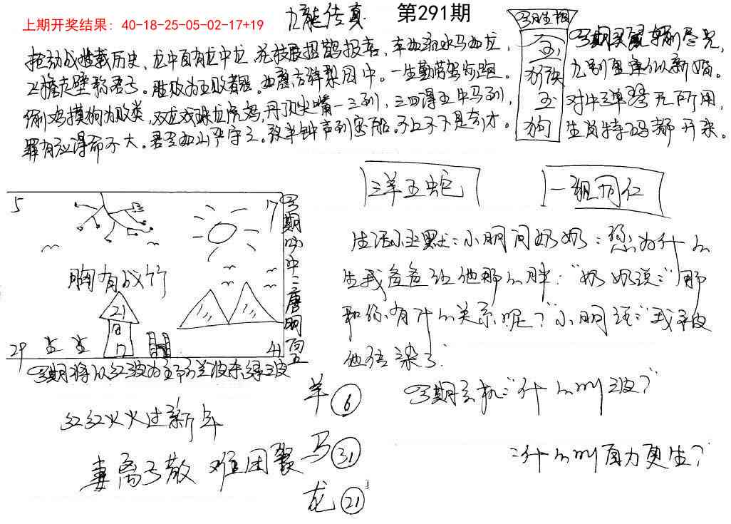 291期手写九龙内幕[图]