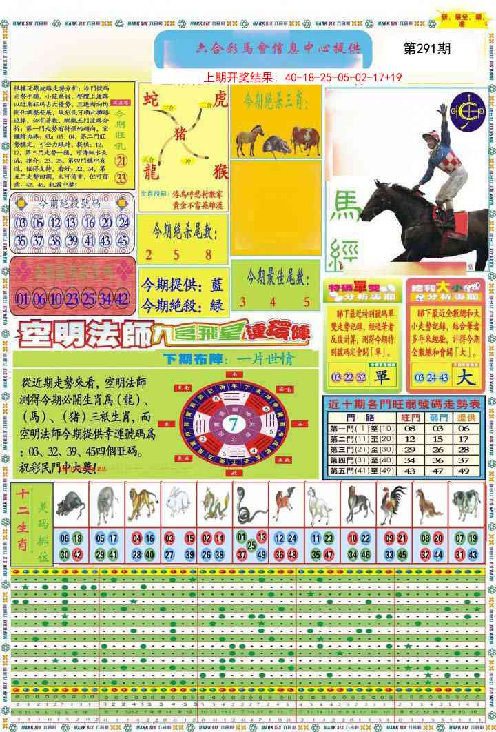 291期九龍马经A(推荐)[图]