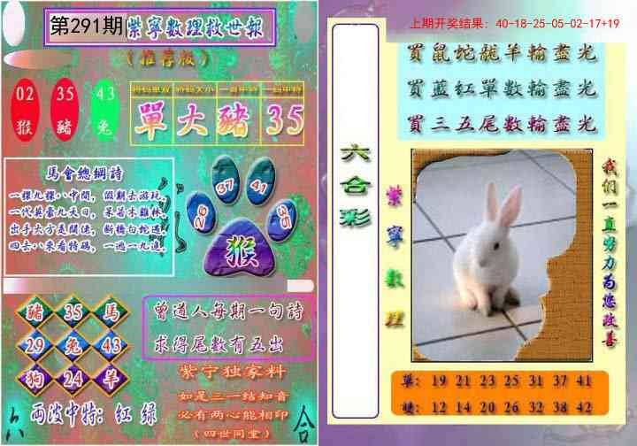 291期数理救世报[图]