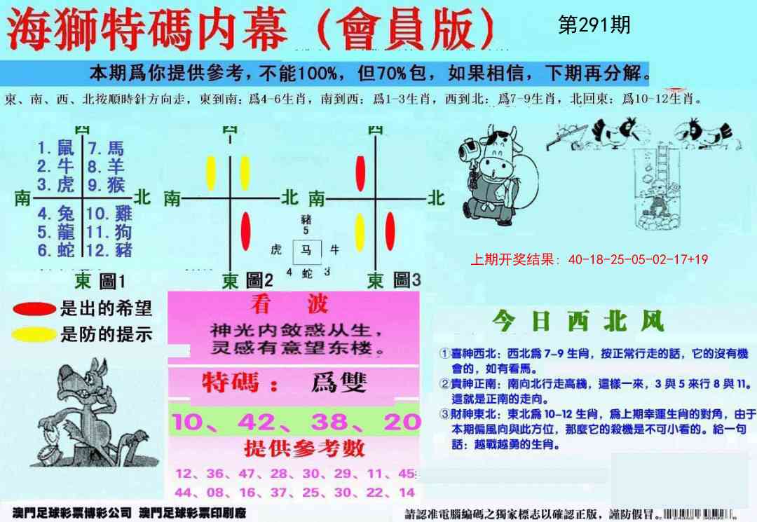 291期另版海狮特码内幕报[图]