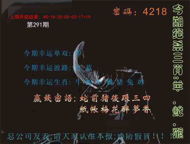 291期特码报[图]