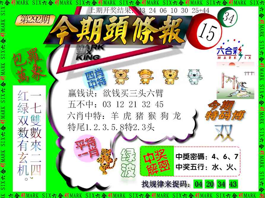 292期今期头条报[图]