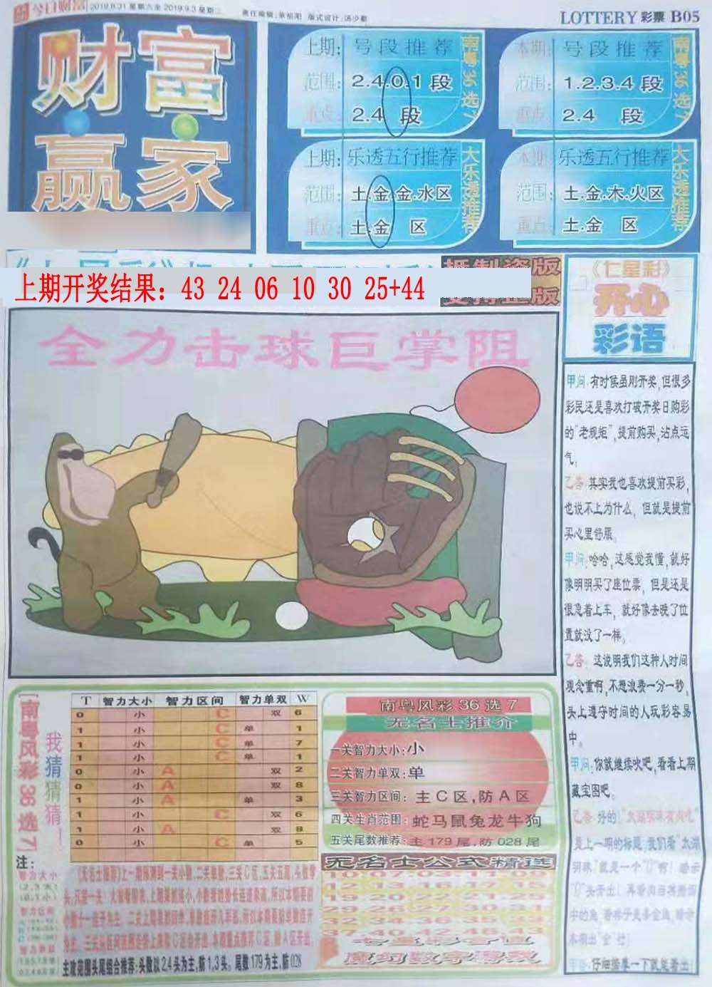 292期财富赢家（七星彩）[图]