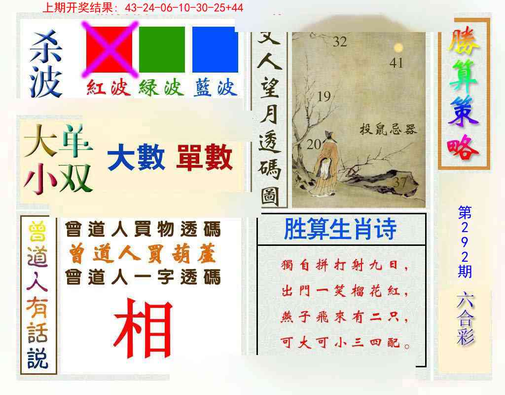 292期胜算策略[图]