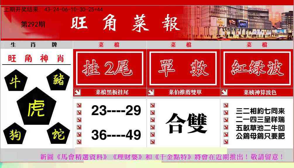 292期旺角菜报[图]