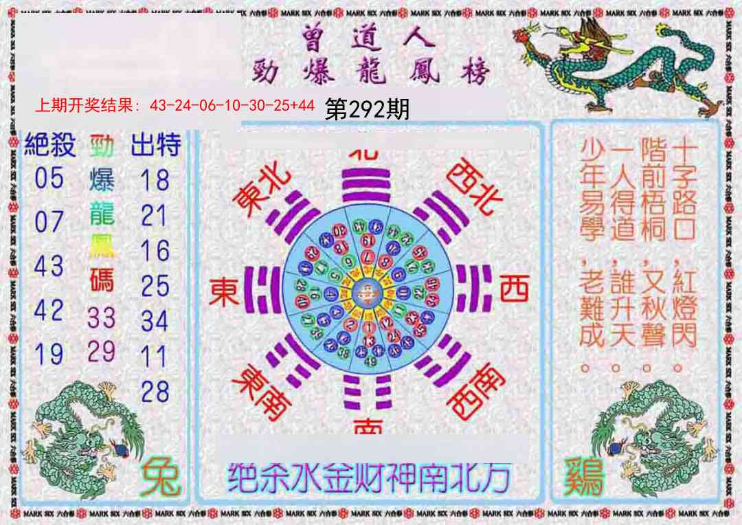 292期曾道人劲爆龙凤榜[图]