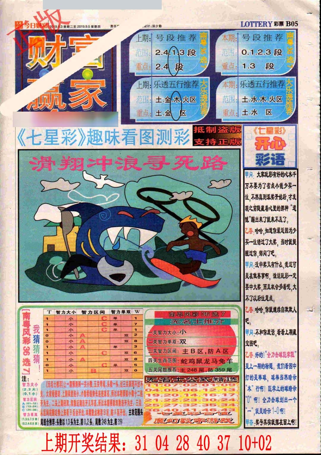 293期财富赢家（七星彩）[图]