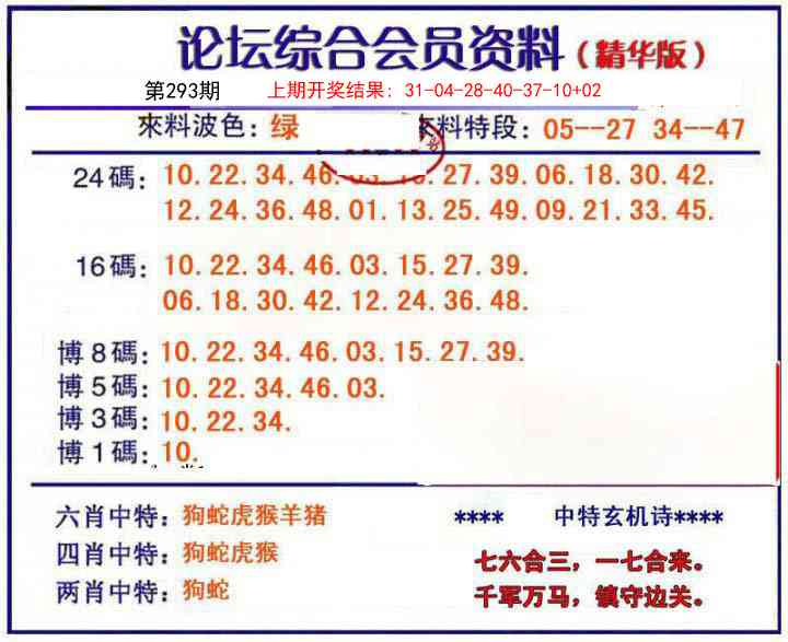 293期综合会员资料[图]