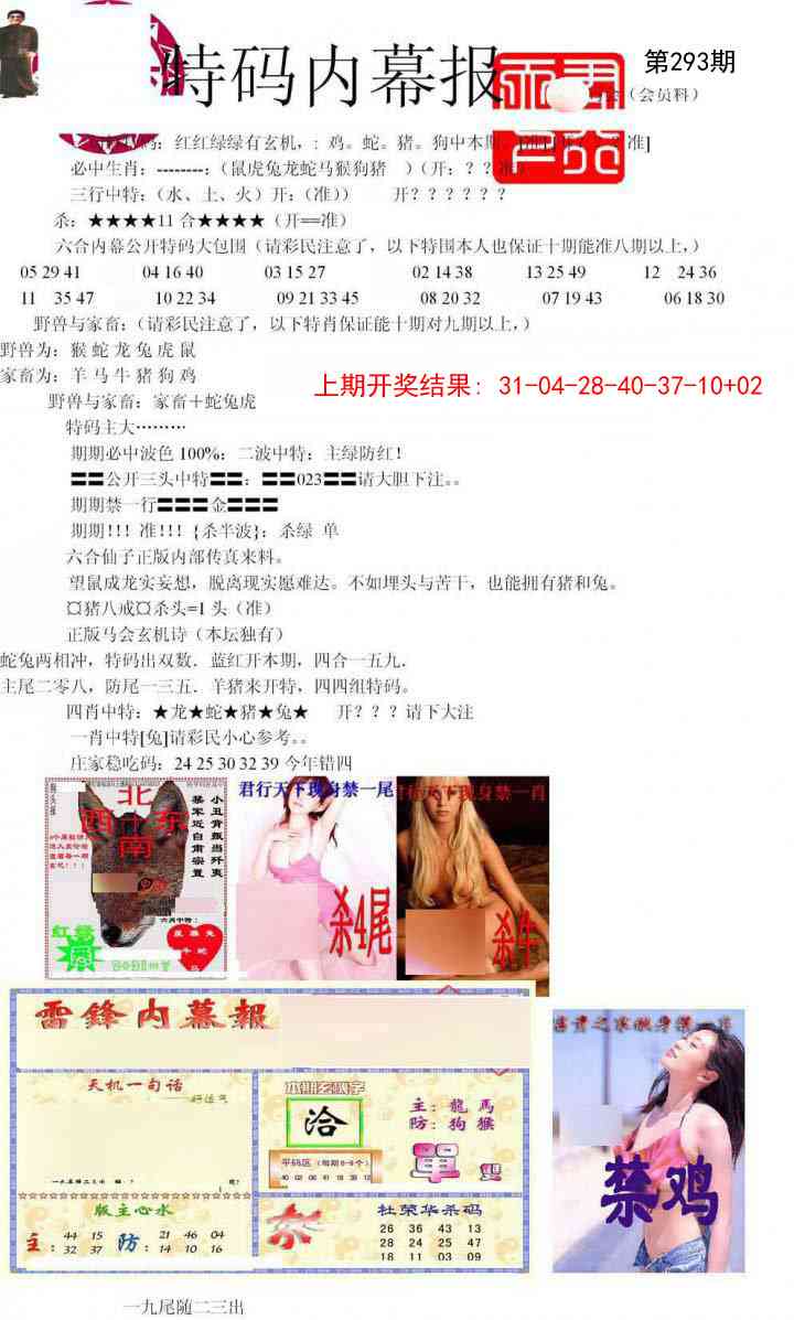 293期特码内幕报[图]