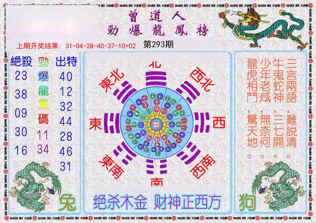 293期曾道人劲爆龙凤榜[图]