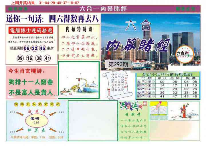 293期内幕赌经[图]