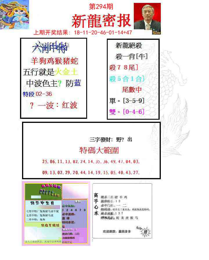 294期新龙密报[图]