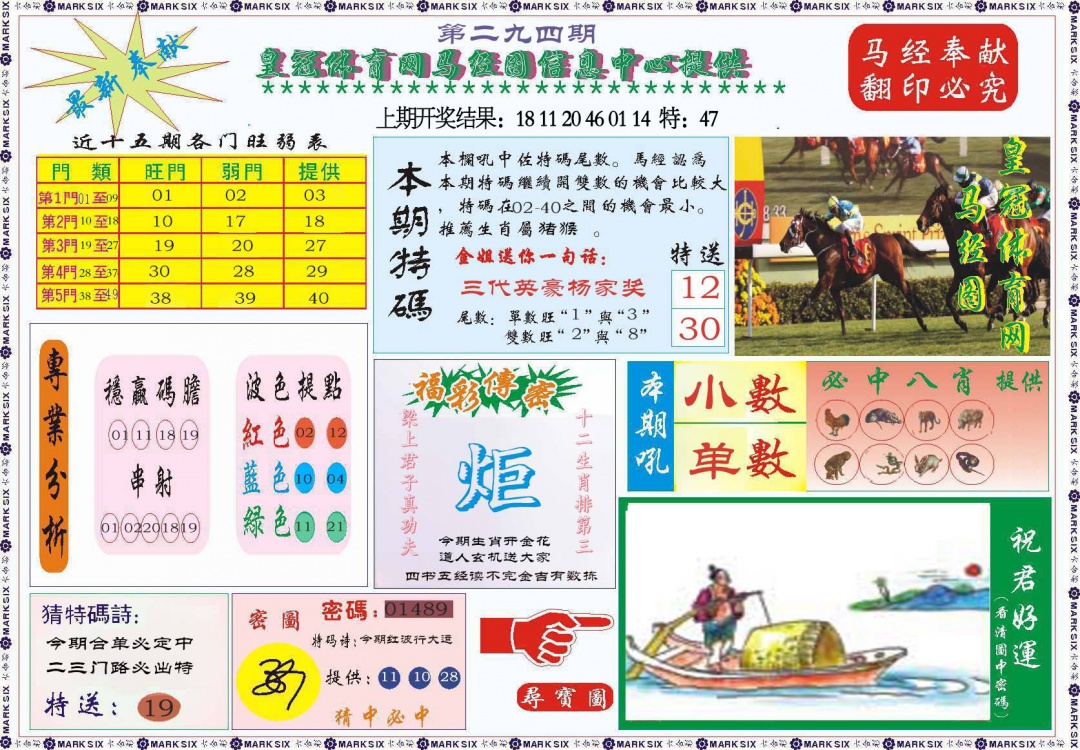 294期体育网马经图[图]