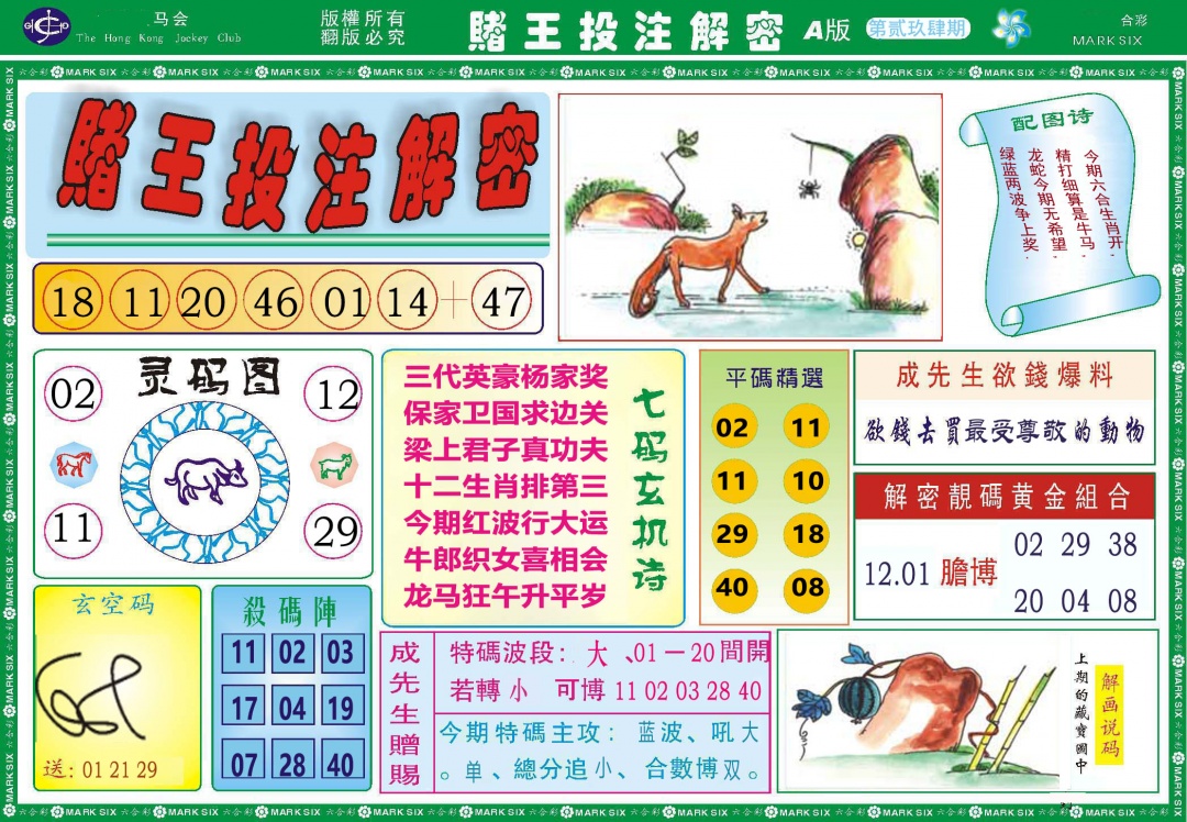 294期赌王投注解密[图]