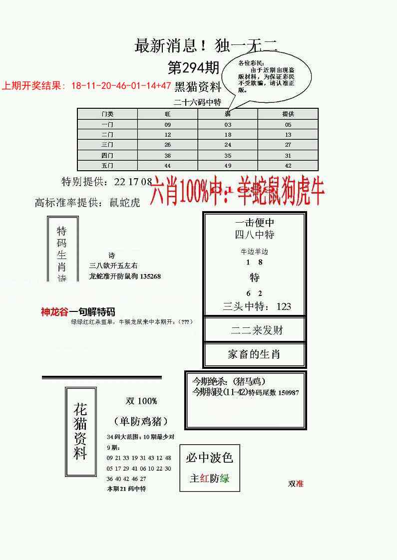 294期独一无二(正)[图]